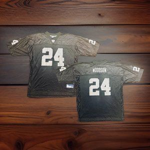 Oakland Raiders Charles Woodson Jersey - XXL/#24/100% Nylon (NFL / Reebok)